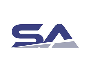 Sticker - SA Letter Logo Modern