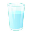 glass with water isolated illustration