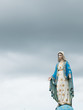 Chanthaburi, Thailand blessed virgin mary against stromy sky vertical most beautiful in Thailand