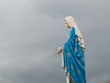 Chanthaburi, Thailand blessed virgin mary against stromy sky vertical most beautiful in Thailand (left side)