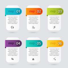 Wall Mural - vector colorful info graphics for your business presentations.