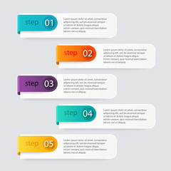Wall Mural - vector colorful info graphics for your business presentations.
