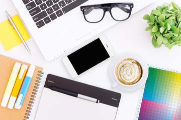Poster - creative desk workspace