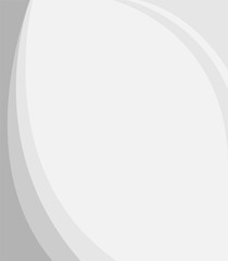 Wall Mural - gray white soft lines curves frame corner with copy space for text.