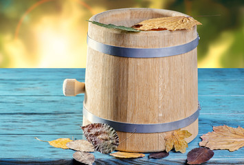 Sticker - Barrel and leaves