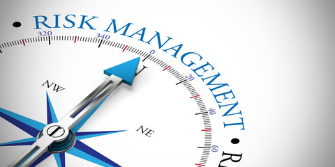 arrow pointing to risk management concept