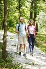 Canvas Print - Active senior couple