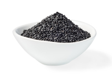 Poster - black sesame in the bowl, (large depth of field, taken with tilt shift lens)