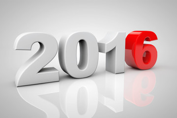 Poster - New Year 2016 3d Sign
