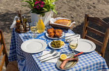 Beautiful Romantic Table On The Beach