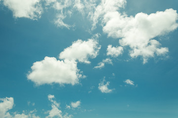 blue sky and cloud - film filter