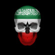 Somaliland flag skull