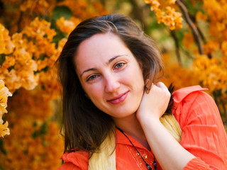 Wall Mural - Young woman posing