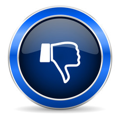 Poster - dislike icon thumb down sign