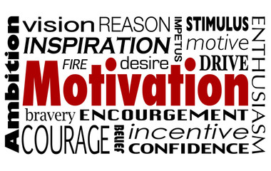 Motivation Word Collage Inspiration Encouragement Drive Ambition