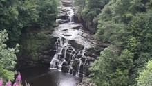 Falls Of Clyde, New Lanark, Scotland, UK, HD Footage 