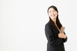 © taka - asian businesswoman isolated on whitebackground