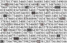 Abstract Pattern Of The Random Numbers Set