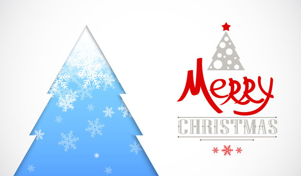 Christmas greeting card. Holiday illustration