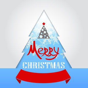 Christmas greeting card. Holiday illustration