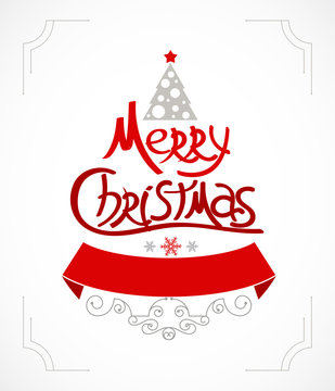 Christmas greeting card. Holiday illustration