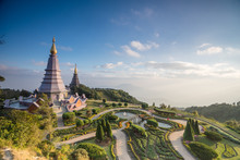 Two Pagodas On The Peak