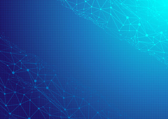 Poster - cloud storage security information, data deep learning hologram ai technology robotic, futuristic cyber network system online, brain plexus cell atom