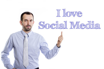 Canvas Print - I love Social Media