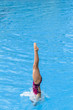 Aquatic Pool Diving Girl Water Entry