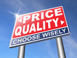 quality versus product price