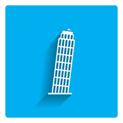 Sticker - Pisa tower icon