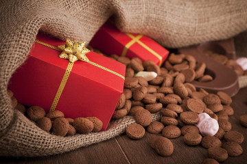 Wall Mural - Bag with treats, for traditional Dutch holiday 'Sinterklaas'