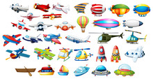 Airplane Toys And Balloons
