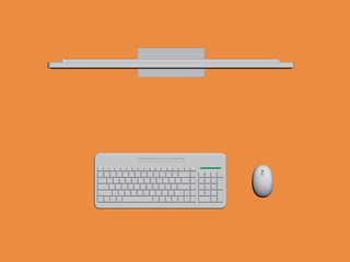 Poster - Background with computer