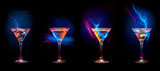 Fototapeta Natura - Bright  cocktails in glasses