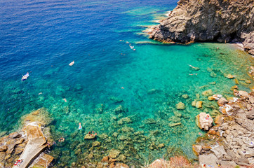 Wall Mural - Corniglia, Guvano beach (Cinque Terre, Italy)