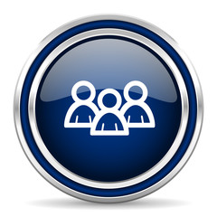 Aufkleber - forum blue glossy web icon