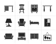 © Stoyan Haytov - Black Home Equipment and Furniture icons - vector icon set