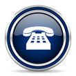 © Alex White - phone blue glossy web icon