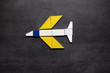 © kreus - Airplane made from wooden blocks