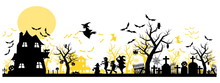 Halloween Background  Two Layer On Transparent Background
