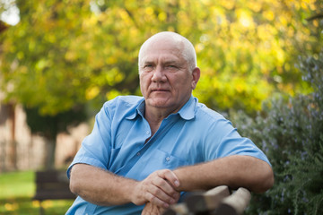 Wall Mural - Portrait of senior  man