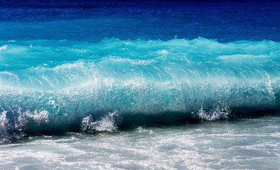 Beautiful Blue Sea Wave