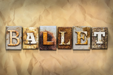 Wall Mural - Ballet Concept Rusted Metal Type