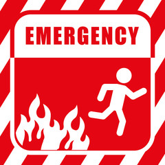 Wall Mural - Emergency Icon, Vector illustration