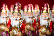 Sinterklaas . Dutch Chocolate Figurine