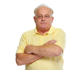 Wall Mural - Aged man portrait.