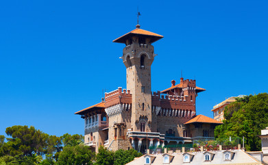 The Mackenzie Castle. It was built on a country villa, in turn located on the site of the 16th century Genoese walls.