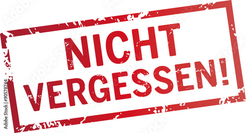 stempel nicht vergessen – kaufen Sie diese Vektorgrafik und finden Sie ...