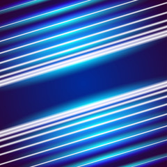 Poster - Bright neon lines background